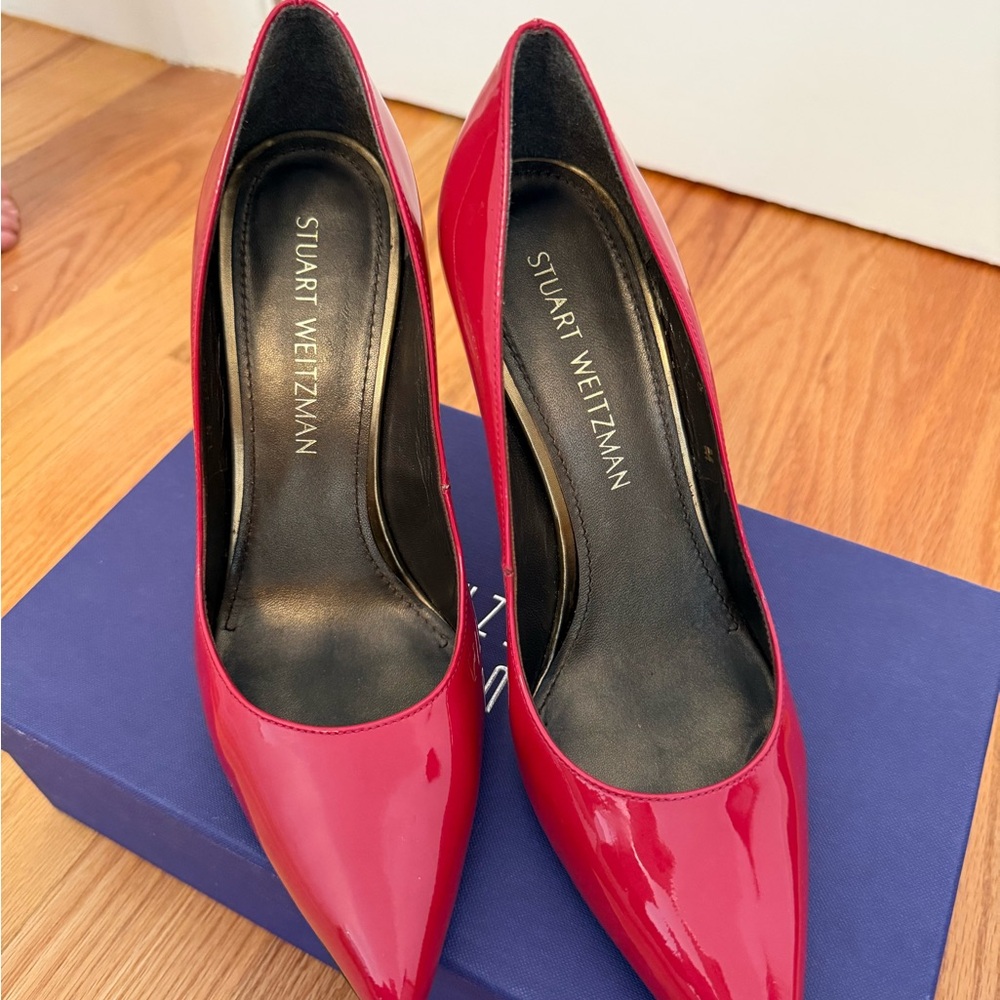 Stuart Weitzman Glossy pink  Heels - Picture 2 of 5